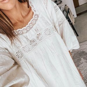 Free People Azalea Lace Tunic